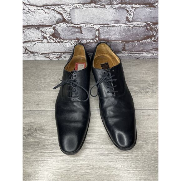 Mercanti Fiorentini Black Leather Derby Lace Up Dress Shoes Men’s Sz 10M US/43EU main image 9